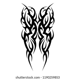 tribal pattern tattoo art pattern isolated illustration on white background
