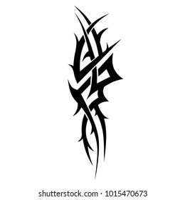 tribal pattern tattoo black vector abstract thorns designs for men, pattern on the arm  sleeve design.