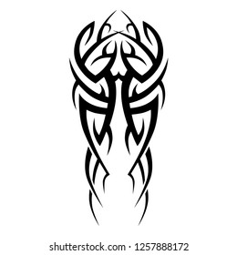 Tribal Pattern Tattoo Vector Stock Vector (Royalty Free) 1257888172 ...