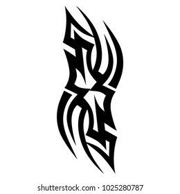 tribal pattern tattoo vector art design, abstract  element pattern vintage on white background