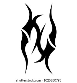 tribal pattern tattoo vector art design, abstract  element pattern vintage on white background