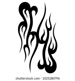 tribal pattern tattoo vector art design, abstract  element pattern vintage on white background