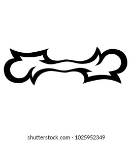 tribal pattern tattoo vector art design, abstract  element pattern vintage on white background
