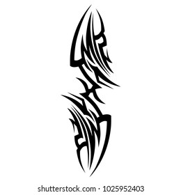 tribal pattern tattoo vector art design, abstract  element pattern vintage on white background