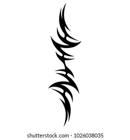 tribal pattern tattoo vector art design, abstract  element pattern vintage on white background