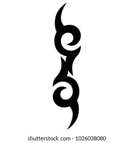 tribal pattern tattoo vector art design, abstract  element pattern vintage on white background