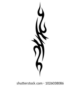 tribal pattern tattoo vector art design, abstract  element pattern vintage on white background