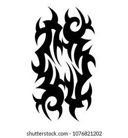 tribal pattern tattoo vector art design, isolated illustration abstract pattern on white background, tattoos art ideas designs – tribal tattoo pattern vector illustration