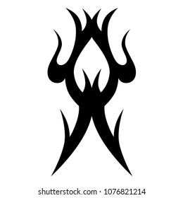 tribal pattern tattoo vector art design, isolated illustration abstract pattern on white background, tattoos ideas designs – tribal tattoo pattern vector illustration