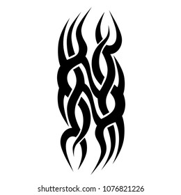 tribal pattern tattoo vector art design, isolated illustration abstract pattern on white background, tattoos art ideas designs – tribal tattoo pattern vector illustration