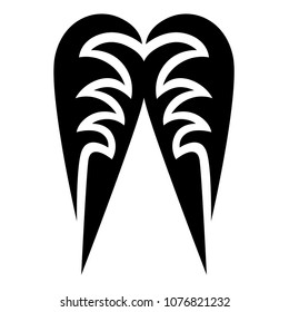 tribal pattern tattoo vector art design, isolated illustration abstract pattern on white background, tattoos art ideas designs – tribal tattoo pattern vector illustration