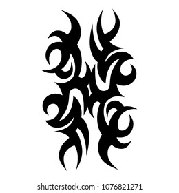 tribal pattern tattoo vector art design, isolated illustration abstract pattern on white background, tattoos art ideas designs – tribal tattoo pattern vector illustration
