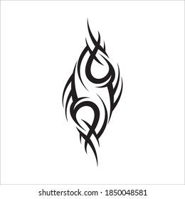 tribal pattern tattoo vector art design,tattoo tribal abstract sleeve, sketch art design isolated on white background,Simple logo.
