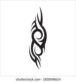 tribal pattern tattoo vector art design,tattoo tribal abstract sleeve, sketch art design isolated on white background,Simple logo.