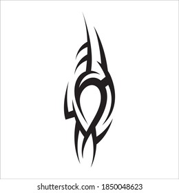 Stammmuster Tätowierung Vektorgrafik-Design, abstrakte Tätowierung-Stamm-Ärmel, Skizze-Design einzeln auf weißem Hintergrund, einfaches Logo.