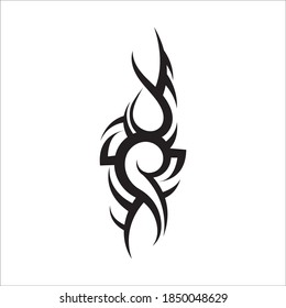 Stammmuster Tätowierung Vektorgrafik-Design, abstrakte Tätowierung-Stamm-Ärmel, Skizze-Design einzeln auf weißem Hintergrund, einfaches Logo.