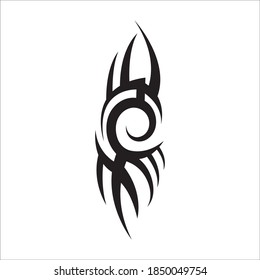 tribal pattern tattoo vector art design,tattoo tribal abstract sleeve, sketch art design isolated on white background,Simple logo.