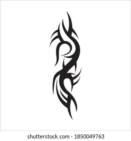 tribal pattern tattoo vector art design,tattoo tribal abstract sleeve, sketch art design isolated on white background,Simple logo.