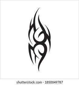 tribal pattern tattoo vector art design,tattoo tribal abstract sleeve, sketch art design isolated on white background,Simple logo.