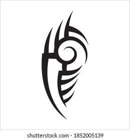 diseño de arte vectorial de tatuaje de patrón tribal, manga abstracta tribal de tatuajes, diseño artístico de boceto aislado en fondo blanco, logotipo simple.