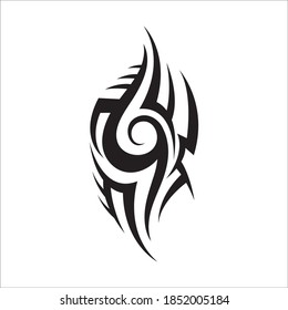 tribal pattern tattoo vector art design,tattoo tribal abstract sleeve, sketch art design isolated on white background,Simple logo.