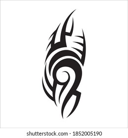 tribal pattern tattoo vector art design,tattoo tribal abstract sleeve, sketch art design isolated on white background,Simple logo.