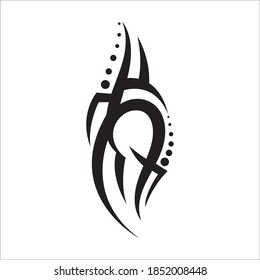 Stammmuster Tätowierung Vektorgrafik-Design, abstrakte Tätowierung-Stamm-Ärmel, Skizze-Design einzeln auf weißem Hintergrund, einfaches Logo.