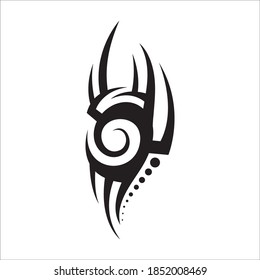 tribal pattern tattoo vector art design,tattoo tribal abstract sleeve, sketch art design isolated on white background,Simple logo.