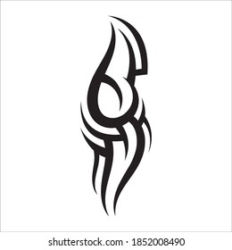 tribal pattern tattoo vector art design,tattoo tribal abstract sleeve, sketch art design isolated on white background,Simple logo.