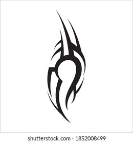 tribal pattern tattoo vector art design,tattoo tribal abstract sleeve, sketch art design isolated on white background,Simple logo.