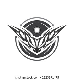 diseño de arte vectorial de tatuaje de patrón tribal, manga abstracta tribal de tatuajes, diseño artístico de boceto aislado en fondo blanco, logotipo simple.