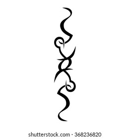 tribal pattern tattoo vector art design, tribal tattoo vector art design pattern abstract element vintage on white background