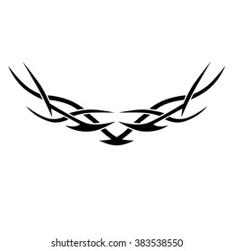 tribal pattern tattoo vector art design, tribal tattoo vector art design pattern abstract element vintage on white background