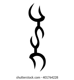 tribal pattern tattoo vector art design, tribal tattoo vector art design pattern abstract element vintage on white background