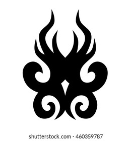 tribal pattern tattoo vector art design, tribal tattoo vector art design pattern abstract element vintage on white background