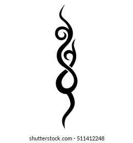 tribal pattern tattoo vector art design, tribal tattoo vector art design pattern abstract element vintage on white background