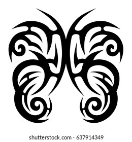 tribal pattern tattoo vector art design, abstract  element pattern vintage on white background