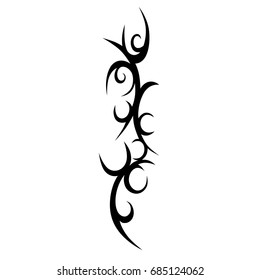 tribal pattern tattoo vector art design, isolated illustration abstract pattern on white background, tattoos ideas designs – tribal tattoo pattern vector illustration