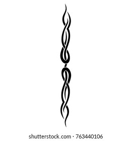 tribal pattern tattoo vector art design, isolated illustration abstract pattern on white background, tattoos art ideas designs – tribal tattoo pattern vector illustration