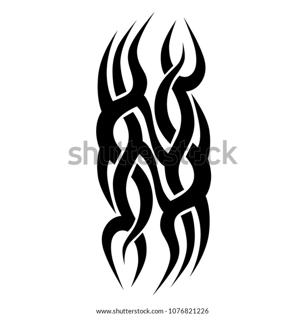 Tribal Pattern Tattoo Vector Art Design Stock Vector Royalty Free 1076821226