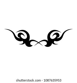tribal pattern tattoos  art element deco vector images back for females. 