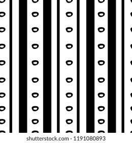 Tribal pattern texture with hand drawn african, aztec, maya creative drawing vector illustration. Black and white stripes patterns ethnic monochrome style.