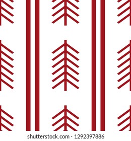 Tribal pattern texture with hand drawn african, aztec, maya creative drawing vector illustration. Red stripes patterns ethnic monochrome style. eps10