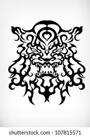 tribal Pattern tiger