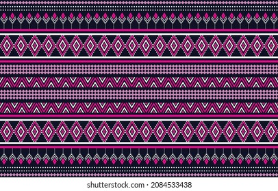 Patrón tribal textil tradicional abstracto patrón geométrico étnico Diseños para fondo o papel tapiz, alfombras, batik, ilustración vectorial