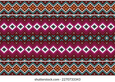 Tribal pattern vector. Geometric ethnic pattern traditional Design It is a pattern geometric shapes. Create beautiful fabric patterns. Design for print. Using in the fashion industry.