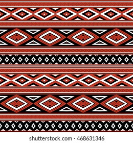 Tribal pattern vector seamless. Peruvian print with quechua traditional elements. Background for fabric, wallpaper, wrapping paper and card template.