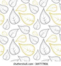 Tribal pattern in yellow and grey colors