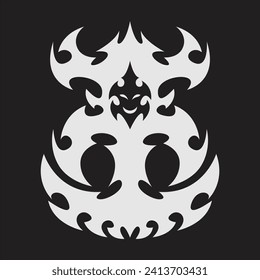 Tribal patterns are fitting for tattoos, streetwear design elements, catering to the requirements of bands, particularly those in the rock, metal, death metal genres, and various other design.