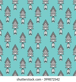 Tribal patterns with line, arrow, feathers, decorative elements, geometric symbols Aztec style. Boho pattern, tribal logo, hipster shapes.